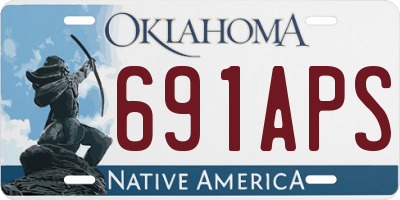 OK license plate 691APS