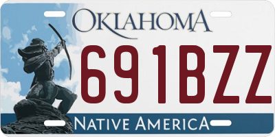 OK license plate 691BZZ