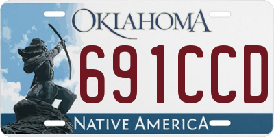 OK license plate 691CCD
