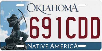 OK license plate 691CDD