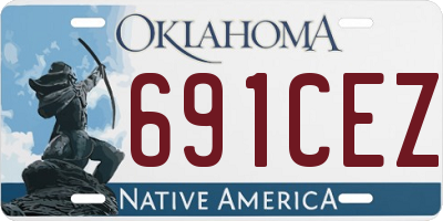 OK license plate 691CEZ