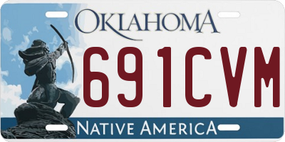OK license plate 691CVM