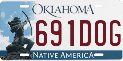 OK license plate 691DOG