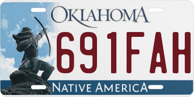 OK license plate 691FAH