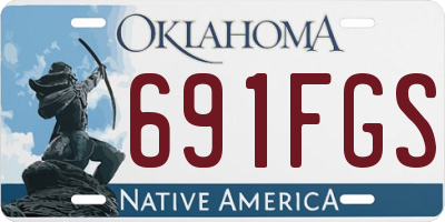OK license plate 691FGS