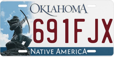 OK license plate 691FJX