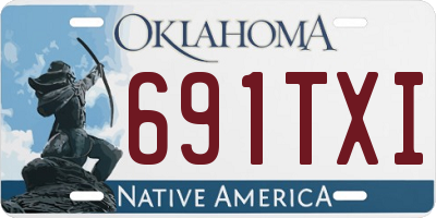 OK license plate 691TXI