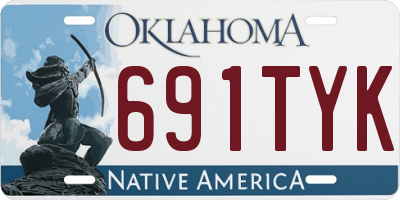 OK license plate 691TYK