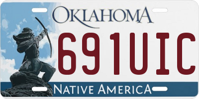 OK license plate 691UIC