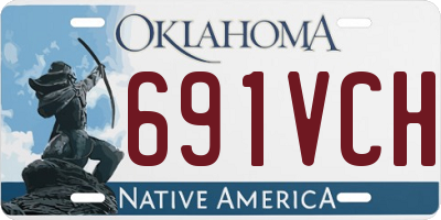 OK license plate 691VCH