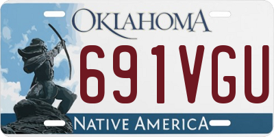 OK license plate 691VGU