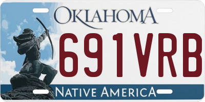 OK license plate 691VRB
