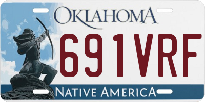 OK license plate 691VRF
