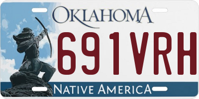 OK license plate 691VRH