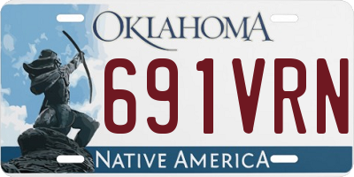 OK license plate 691VRN