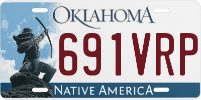 OK license plate 691VRP