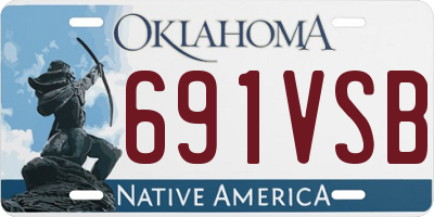OK license plate 691VSB