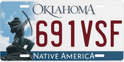 OK license plate 691VSF