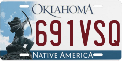 OK license plate 691VSQ