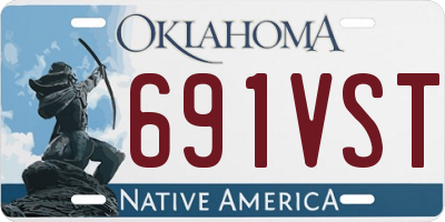 OK license plate 691VST