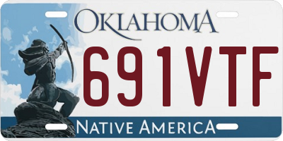 OK license plate 691VTF