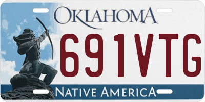 OK license plate 691VTG
