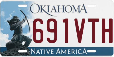 OK license plate 691VTH