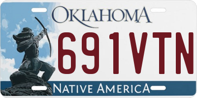 OK license plate 691VTN
