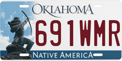 OK license plate 691WMR