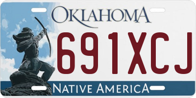 OK license plate 691XCJ