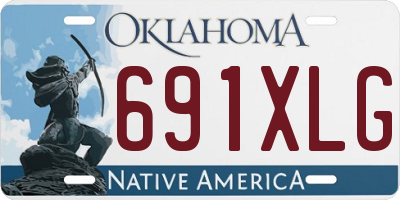 OK license plate 691XLG