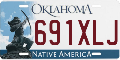 OK license plate 691XLJ