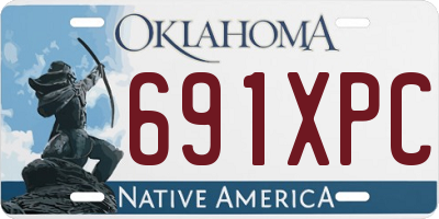 OK license plate 691XPC