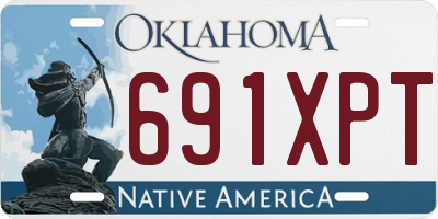 OK license plate 691XPT