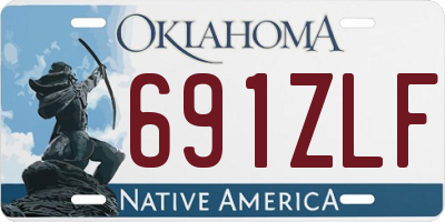 OK license plate 691ZLF