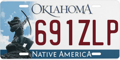 OK license plate 691ZLP