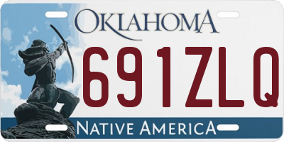 OK license plate 691ZLQ