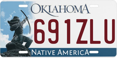 OK license plate 691ZLU