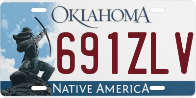 OK license plate 691ZLV