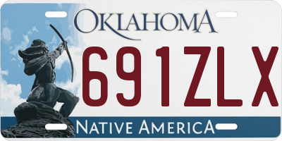 OK license plate 691ZLX