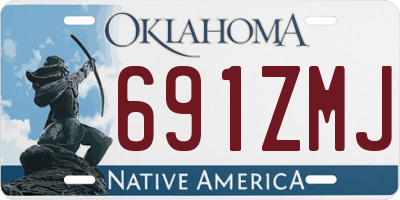 OK license plate 691ZMJ