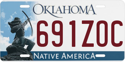 OK license plate 691ZOC