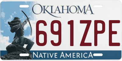 OK license plate 691ZPE