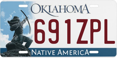 OK license plate 691ZPL