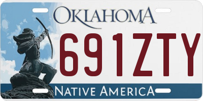 OK license plate 691ZTY