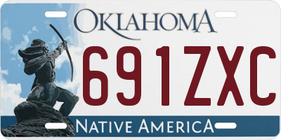 OK license plate 691ZXC