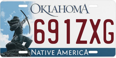 OK license plate 691ZXG