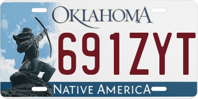 OK license plate 691ZYT