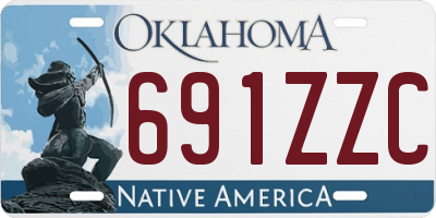 OK license plate 691ZZC