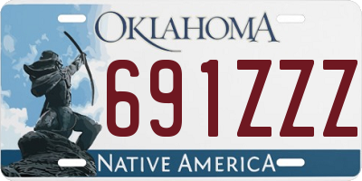 OK license plate 691ZZZ